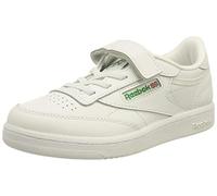 Reebok Club C 1V - Scarpe da Ginnastica Unisex, White/Glen Green/Vector Blue,