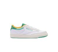 Reebok Club C 85, Scarpe da Ginnastica Unisex-Adulto, White/UPGRADEGREEN/Chalk, 42 EU
