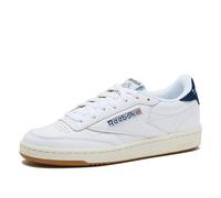 Reebok Club C 85 Vintage Tennis Sneakers for Women, Casual White Womens Shoes, Ginnastica Donna, Scarpe Bianca Batik Blue Chalk, 39 EU