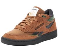 Reebok Club C Mid II Revenge Sneaker, Collegiate Brown F23/Varsity Green F23/Core Black, 4