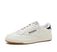 Reebok Club C Vintage Tennis Sneakers for Men, Casual White Mens Shoes, Size 7 To 15, Unisex-Adulto, Gesso Nero Gomma, 39 EU