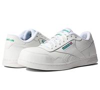 Reebok Club MEMT - Scarpe antinfortunistiche da uomo in pelle con punta composita, bianco/verde, 50 EU