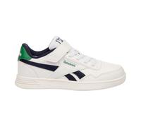 Reebok Court Advance Elastic & Top Strap, Sneaker, FTWRWHITE/VECTORNAVY/GLENGREEN, 29 EU