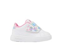Reebok Court Clean Hook & Loop Sneaker, Unisex, per Bambini, Colore Bianco/Rosso/plastica, 24 EU