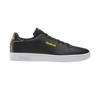 Reebok Court Clean, Scarpe da Ginnastica Unisex-Adulto, Washedblack Ftwrwhite Alwaysyellow, 44 EU