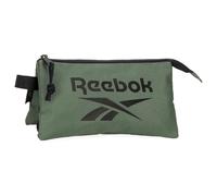 Reebok Darwin Astuccio Triplo Verde 22x12x5 cm Poliestere by Joumma Bags, Verde, Taglia unica, Astuccio triplo