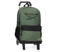 Reebok Darwin Zaino Scuola con Carrello Verde 31x44x15 cm Poliestere by Joumma Bags, Verde, Taglia unica, Zaino scuola con carrello