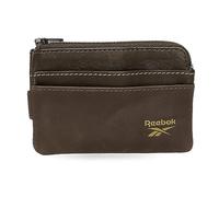 Reebok Division Portamonete con porta carte marrone 11x7x1,5 cm Pelle, marrone, Taglia unica, Portafoglio con porta carte di credito