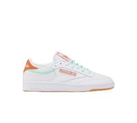 Reebok Donna Club C 85 Sneaker, FTWRWHITE/RUSTORANGE/INVERTEDAQUA, 36 EU