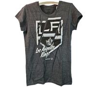 Reebok Donna Los Angeles Kings Logo Divisa Manica Corta T-Shirt Grande - Nero