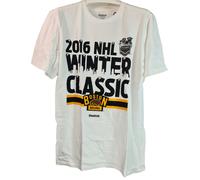 Reebok Donna NHL Boston Bruins Squadra Atletico T-Shirt, Famiglia Bianco - S