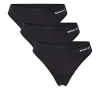 Reebok Donna, Perizoma Sportivo, Nero, Confezione da 3, XS