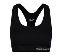 Reebok Donna, Top Corto Sportivo, Nero, XS