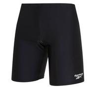 Reebok Ensley - Pantaloncini da Bagno da Uomo, in Tessuto Tecnico Lavorato a Maglia, con Elastico in Vita e Fodera Interna, Stile Atletico, Costume da Bagno Lungo per Allenamento e Comfort, Nero, XL