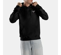 Reebok ID Small - Felpa con Cappuccio con Logo French Terry, Nero, M