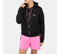 Reebok - Felpa con Cappuccio Full Zip Uomo Dreamblend Spacer, Black, Taglia: M