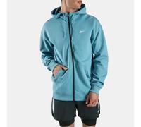 Reebok - Felpa con Cappuccio Uomo in Doubleknit con Zip Intera Athlete, Warped Blue, Taglia: 2XS