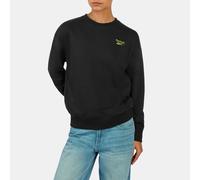 Reebok - Felpa Girocollo Donna Dynamic Puff, Black, Taglia: XS