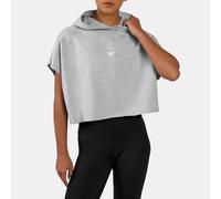 Reebok - Felpa senza maniche con grafica Lux, Grey Marl, Taglia: M