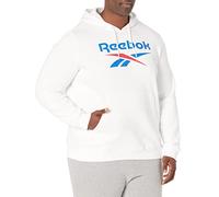 Reebok Felpa Uomo Big Stacked Logo Bianco, S, Bianco, S