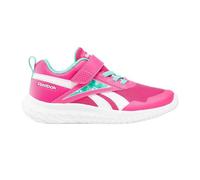 Reebok Girl's Rush Runner 5 Alt Sneaker, Boldpink Unleashedgreen White, 1 UK