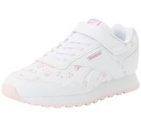 Reebok Glide Elastic Lace & Top Strap, Scarpe da Ginnastica, White/FROSTEDBERRY/DustyRose, 32.5 EU
