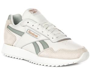 Reebok Glide Ripple Vibrante In Pelle Trainer Donna Bianco Verde UK 2.5 E 3