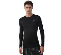Reebok Maglia funzionale 'COMP' grigio argento / nero, Taglia M