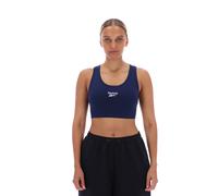 Reebok - ID Small Logo Cotton Sports Bra, Vector Navy, Taglia: L