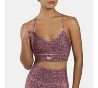 Reebok Printed Tri-back Sports Bra Rosa S Donna