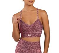 Reebok Printed Tri-back Sports Bra Rosa M Donna