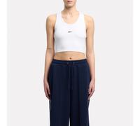 Reebok - ID Train Women's Cropped Tank, Donna, White, Taglia: M