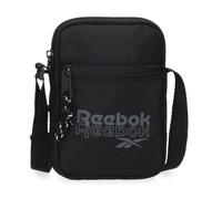 Reebok Joumma Bags - Astuccio triplo in poliestere, vari scomparti, Nero, Taglia unica, Tracolla