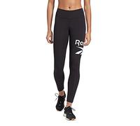 Reebok Leggings da Donna con Logo Identity, Nero, XXS