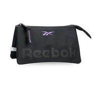 Reebok Linden Beauty Case Tre Scomparti Nero 17,5x9,5x2 cm Poliestere