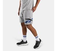Reebok - Logo Placecement Pique Shorts, Light Grey Marl, Taglia: S