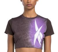 Reebok LUX BOLD CROPPED TEE Magliette L Nero