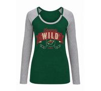 Reebok Maglia Hockey Minnesota Wild Donna Manica Lunga Graphic Tee