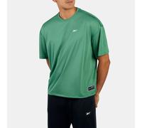 Reebok - Maglietta rilassata da basket ID, Field Green, Taglia: 2XS