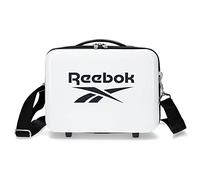 Reebok Maveryck Borsa da toilette adattabile con tracolla Bianco 29x21x15 cm ABS rigido 9.14L 0.6 kg