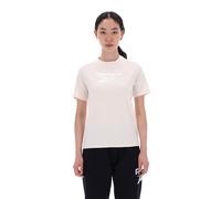 Reebok - Metallic Logo T-Shirt, White Sand, Taglia: S