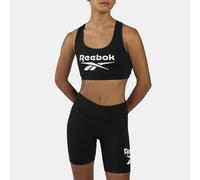 Reebok Monroe Scoop Neck Big Logo Bra Top Bustino Donna