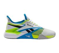 Reebok Nano Court, Sneaker Unisex-Adulto, White/Digital Lime/Aqua, 45.5 EU