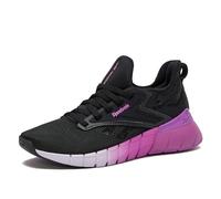 Reebok Nano Gym Sneakers, Scarpe da Ginnastica da Donna per Allenamento e Camminata, Nero/Viola Rave/Digital Gleam, 39 EU