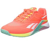 Reebok Nano X2, Sneakers Donna, Arancione/Bianco/Giallo acido, 40.5 EU