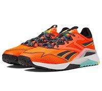 Reebok Nano X2 TR Adventure Fitness Outdoor Athletic e Allenamento Scarpe Uomo, Arancione Flare/Nero/Giallo acido solare, 43 EU