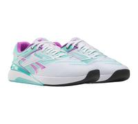 Reebok Nano X5, Sneaker Unisex-Adulto, FTW White/AI Aqua/Purple Rave, 44 EU