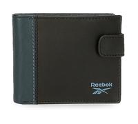 Reebok, Nero, Cartera horizontal, Portafoglio orizzontale con chiusura a clic
