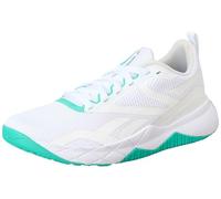Reebok NFX Trainer, Sneaker Donna, Footwear White/Black/Unleashed Green, 39 EU