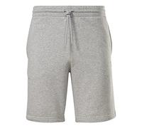 Reebok Pantaloncini da Uomo, Gamba Sinistra, Grigio Melange Medio, M/S, Grigio Erica, M